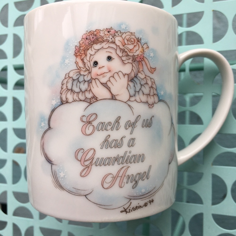 1994 DREAMSICLES Coffee Mug Cup Each Of Is Has A Guardian Angel Signed Kristin